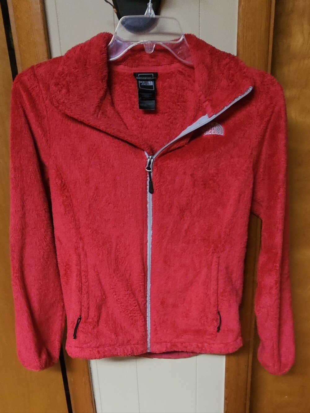 The North Face Bright Red Zip-Front Fleece Jacket